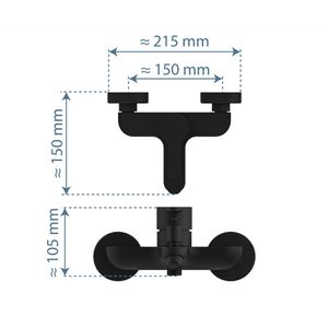 Produktbild für Badewannenarmatur Schütte Denver, 44306, aus Messing