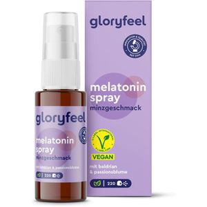 Melatonin gloryfeel Spray Minze, 30 ml für 220 Nächte