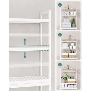 Produktbild für Waschmaschinenschrank Vasagle BTS01WT, weiß