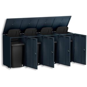 Produktbild für Mülltonnenbox Metzler MTB25C-AN-4X, Metall