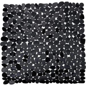 Wenko Antirutschmatte 20275100, Duscheinlage, für Dusche, 54 x 54cm, schwarz