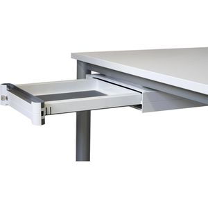 Produktbild für Unterbau-Schublade Hammerbacher UCBS/W, weiß, aus Metall