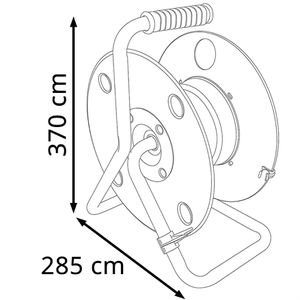 Produktbild für Kabeltrommel ProPlus 373812, leer