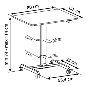 Produktbild für Stehtisch LogiLink Sit-stand EO0050, schwarz