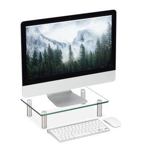 Produktbild für Monitorständer Relaxdays 10027843-534, Glas/Metall