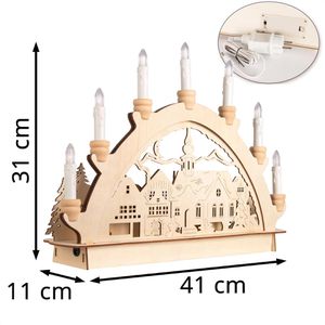 Produktbild für Schwibbogen BRUBAKER 5041, Weihnachtsmarkt