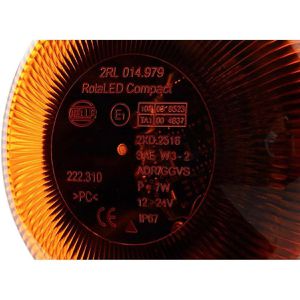 Produktbild für Warnleuchte Hella RotaLED 2RL 014 979-011, orange, 360° LED
