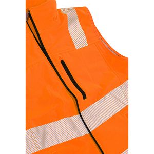 Produktbild für Warnweste ASATEX Prevent Softshell, signalorange-schwarz