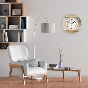 Produktbild für Wanduhr AMS 5975, Holz, Kunststoff, analog, Funkuhr