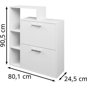 Produktbild für Schuhschrank Vicco Orlando, weiß