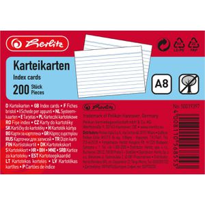 Produktbild für Karteikarten Herlitz 50019397, A8