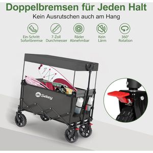 Produktbild für Bollerwagen Sekey XXL FW216, faltbar