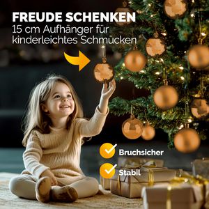 Produktbild für Weihnachtskugeln Deuba 102109, kupfer