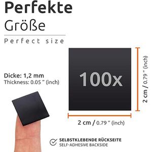 Produktbild für Magnetplättchen ECENCE 20 x 20 mm