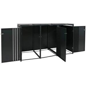 Produktbild für Mülltonnenbox Mendler HWC-O67, Metall