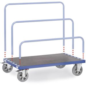 Produktbild für Plattenwagen Fetra 4463-1, Gummireifen