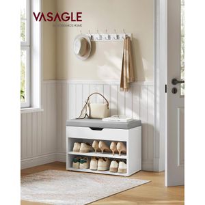 Produktbild für Schuhbank Vasagle LHS020W01, weiß, aus Holz