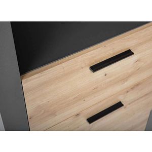 Produktbild für Kombischrank Inter-Link Corbeto, 17203510, eiche / anthrazit