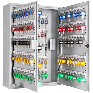 Produktbild für Schlüsselkasten format S 200, weiß, mit Zylinderschloss