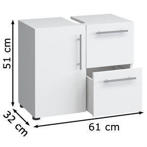 Produktbild für Waschbeckenunterschrank VCM Flandu 913678, stehend