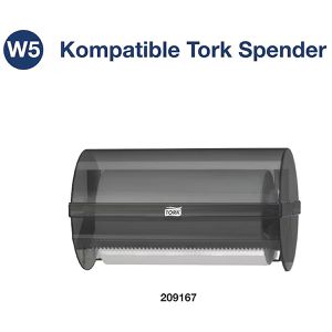 Produktbild für Putztuchrolle Tork Advanced, 129255, W5, aus Zellstoff, grün