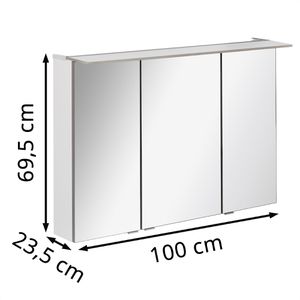 Produktbild für Spiegelschrank Fackelmann B.perfekt 84123, weiß