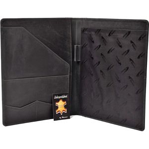 Produktbild für Schreibmappe Menzo MB58, schwarz, Echt Leder