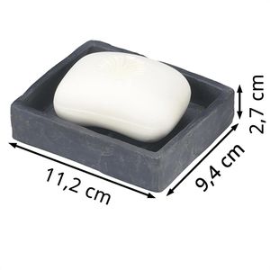 Produktbild für Seifenschale Wenko Slate Rock, anthrazit