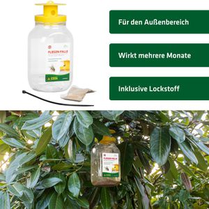 Produktbild für Fliegenfalle Gardigo 66805, zum Aufstellen und Aufhängen