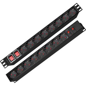Produktbild für Steckdosenleiste LogiLink PDU1601, mit 2m Kabel