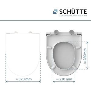 Produktbild für WC-Sitz Schütte PRO 3, 82811, D-Form, aus Duroplast