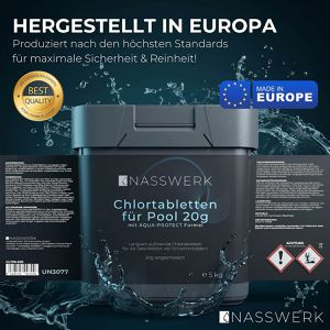Produktbild für Chlor NASSWERK organisch, schnelllösliche Mini Chlortabletten