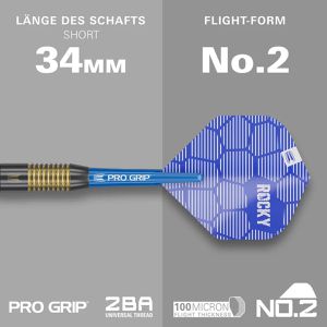 Produktbild für Dartpfeile Target-Darts Josh Rock Brass