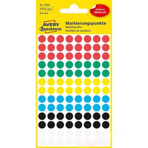 Markierungspunkte Zweckform 3090, sortiert