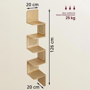 Produktbild für Wandregal Vasagle LLS582Y57, eiche