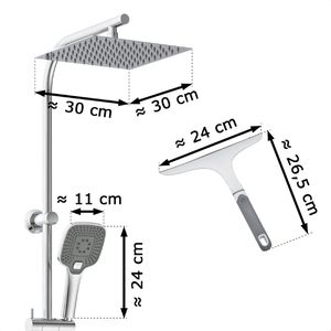Produktbild für Duschsystem EISL EASY DELUXE Duschset, verchromt
