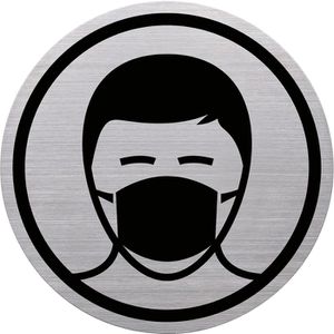 Hinweisschild Helit h62723, the badge, Edelstahl