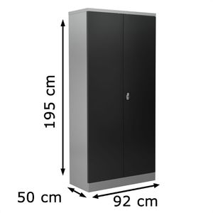 Produktbild für Werkzeugschrank G-Office FLC.195/NV, Metall, grau / anthrazit