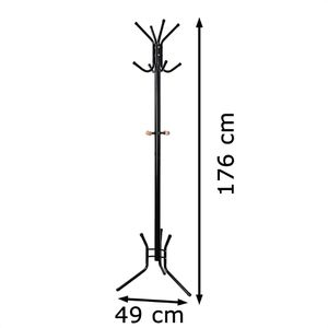 Produktbild für Garderobenständer Songmics RCR17B, schwarz