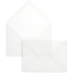 Briefumschläge Blanke weiß/transparent, C6