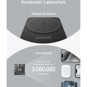 Produktbild für Ladestation Anker 3in1 MagGo faltbar
