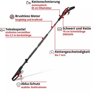 Produktbild für Hochentaster Einhell-Professional GP-LC 18/20 LiTBL-Solo, Akku