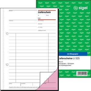 Produktbild für Lieferscheinbuch Sigel LI525, A5