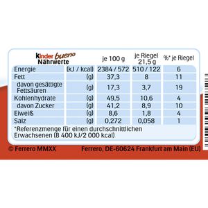 Produktbild für Schokoriegel Kinder-Bueno