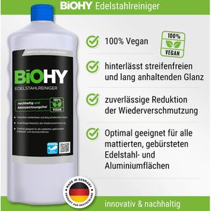 Produktbild für Edelstahlreiniger BiOHY 100% vegan, nachhaltig