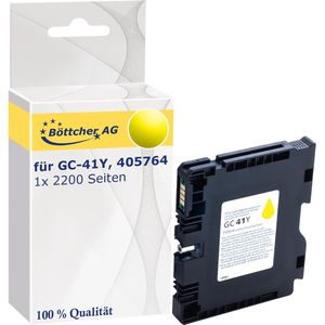 Produktbild für Tinte Böttcher-AG für Ricoh GC-41Y, 405764
