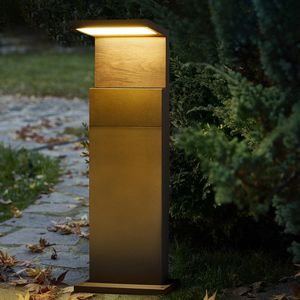 Produktbild für Wegeleuchte Heitronic Maryland, grau, mit 230 V Netzstrom