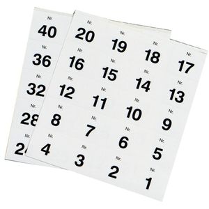 Produktbild für Klebezahlen Herlitz 791871, 1 - 500