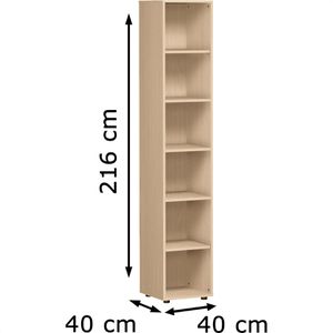 Produktbild für Aktenregal Geramöbel Flex, S-346001-B, aus Holz