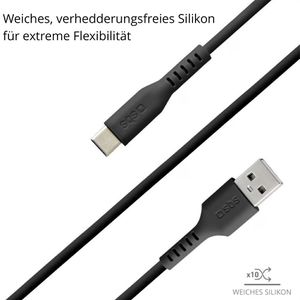 Produktbild für Ladekabel SBS TECABLEMICROC15K, schwarz, 1,5m
